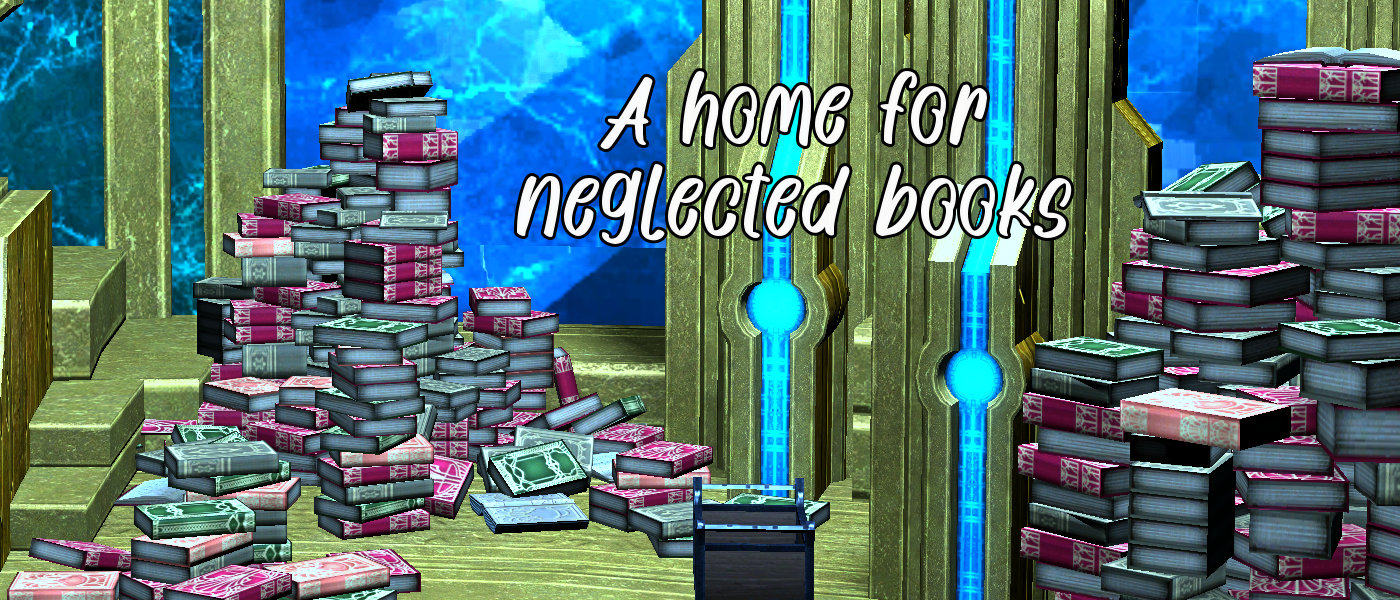 The Exarch's study with his books stacked haphazardly