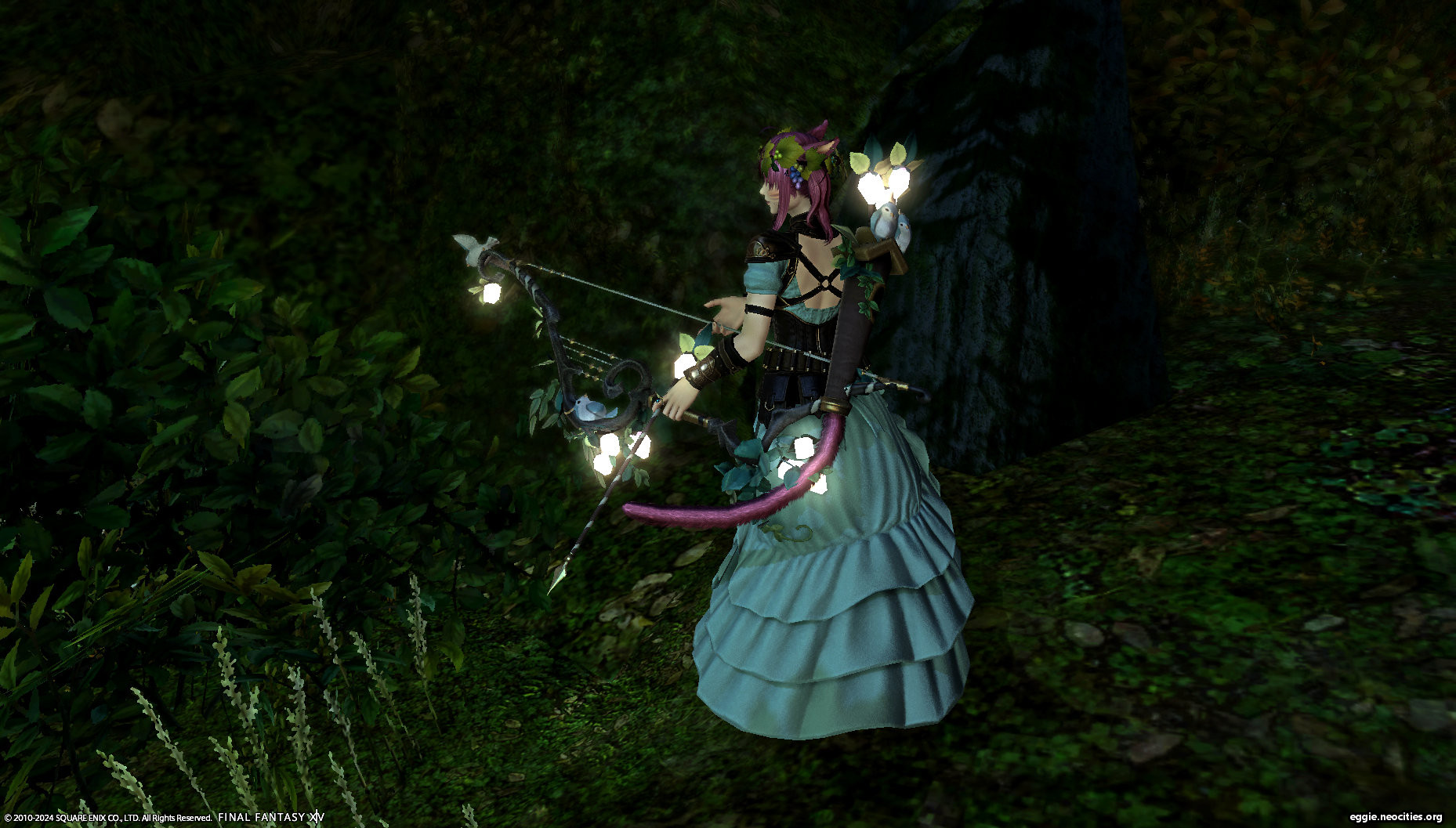 Zel posing with her new ranged glam.