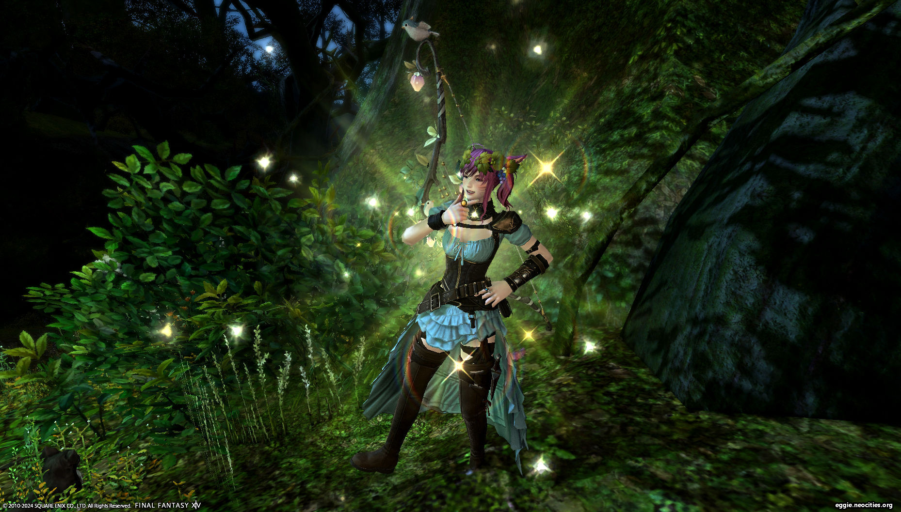 Zel posing with her new ranged glam.