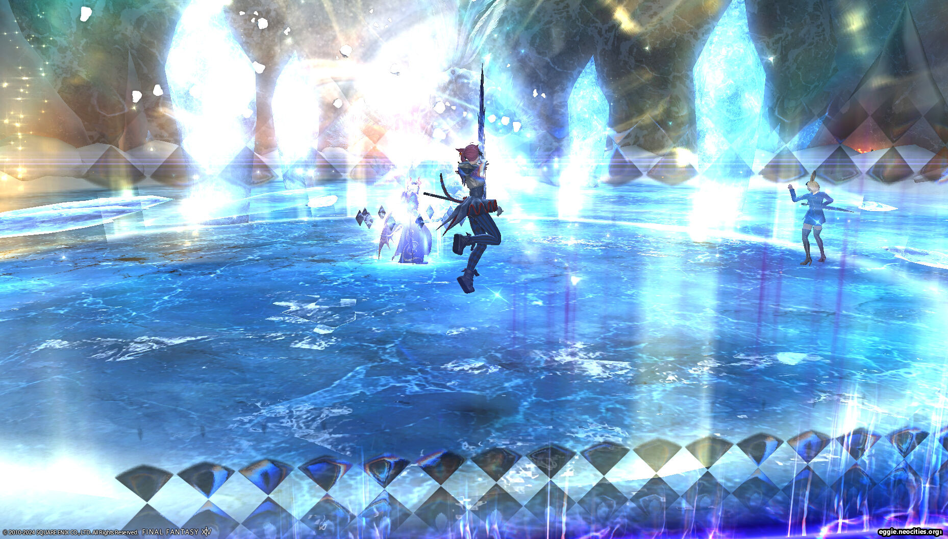 Zel using Glass Dance in Snowcloak