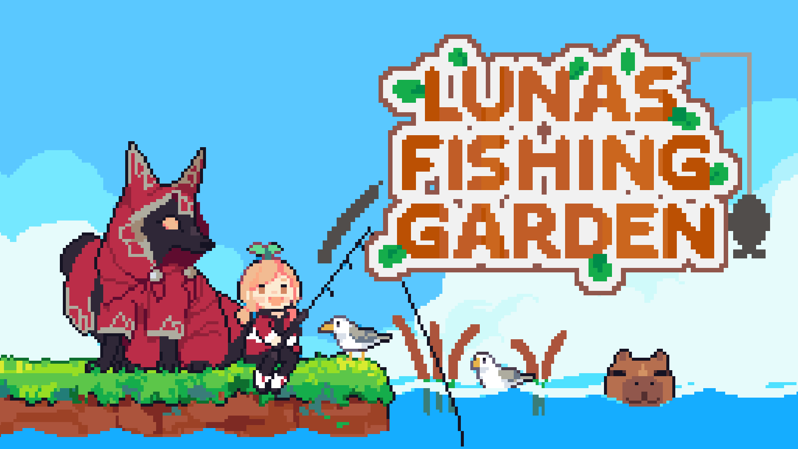 Logo for Luna's Fishing Garden